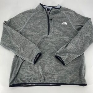 The North Face Mens Canyonlands 1/2 Zip Fleece Pullover Grey Heather XL